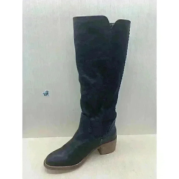 Dolce Vita Gage Women’s Black Leather Pull On Knee High Riding Boots Size US 7.5 - Picture 2 of 10